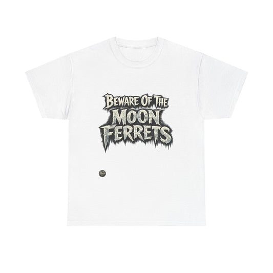 Beware of the Moon Ferrets T-Shirt — Cute Spooky Ferret Graphic Tee