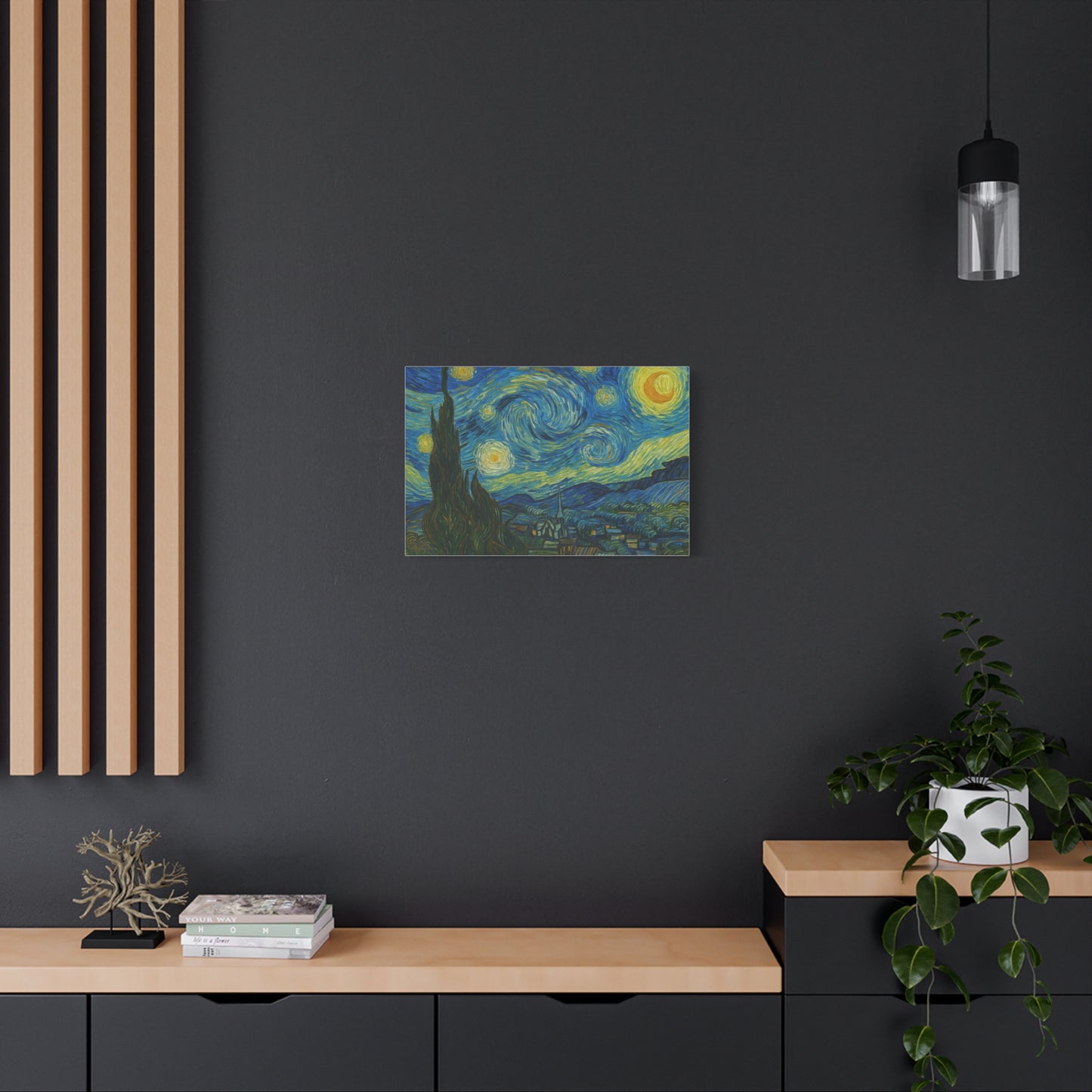 Starry Night Matte Canvas Print — Stretched 1.25" Wall Art