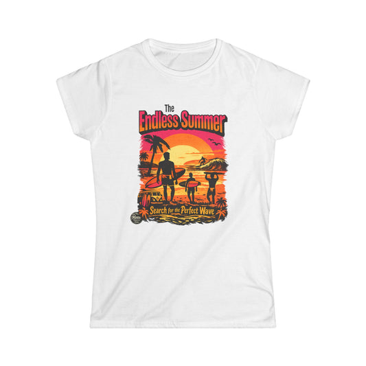 Endless Summer Surf Tee — "The Endless Summer" Sunset Surfing Graphic Women's T-Shirt