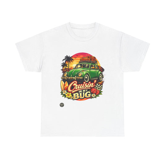 T-Shirt — "Cruisin' in My Bug" Retro Sunset Tee #V002