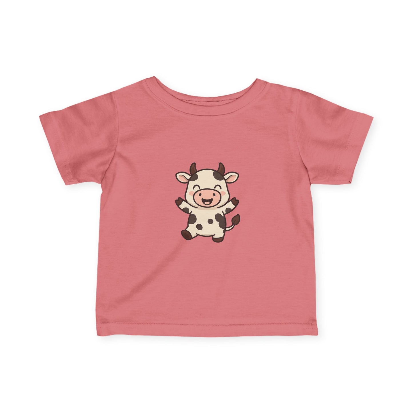 Cute Baby Cow Infant Tee — Adorable Cartoon Calf Bodysuit Shirt