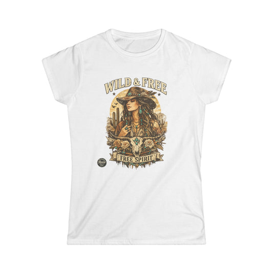 Wild & Free 'Free Spirit' Boho Western Women's Tee