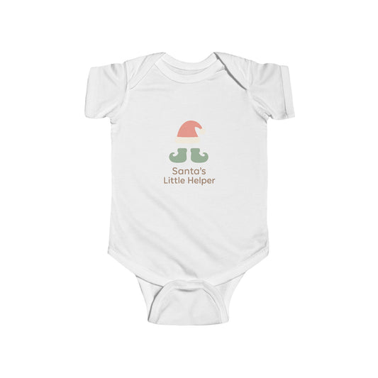 Infant Bodysuit "Santa's Little Helper" Christmas Elf Tee