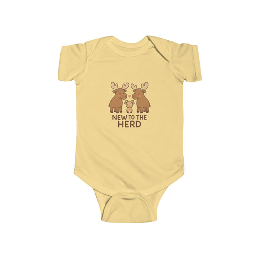 Baby Vest Infant Bodysuit - New To The Herd Baby Bodysuit Onesie