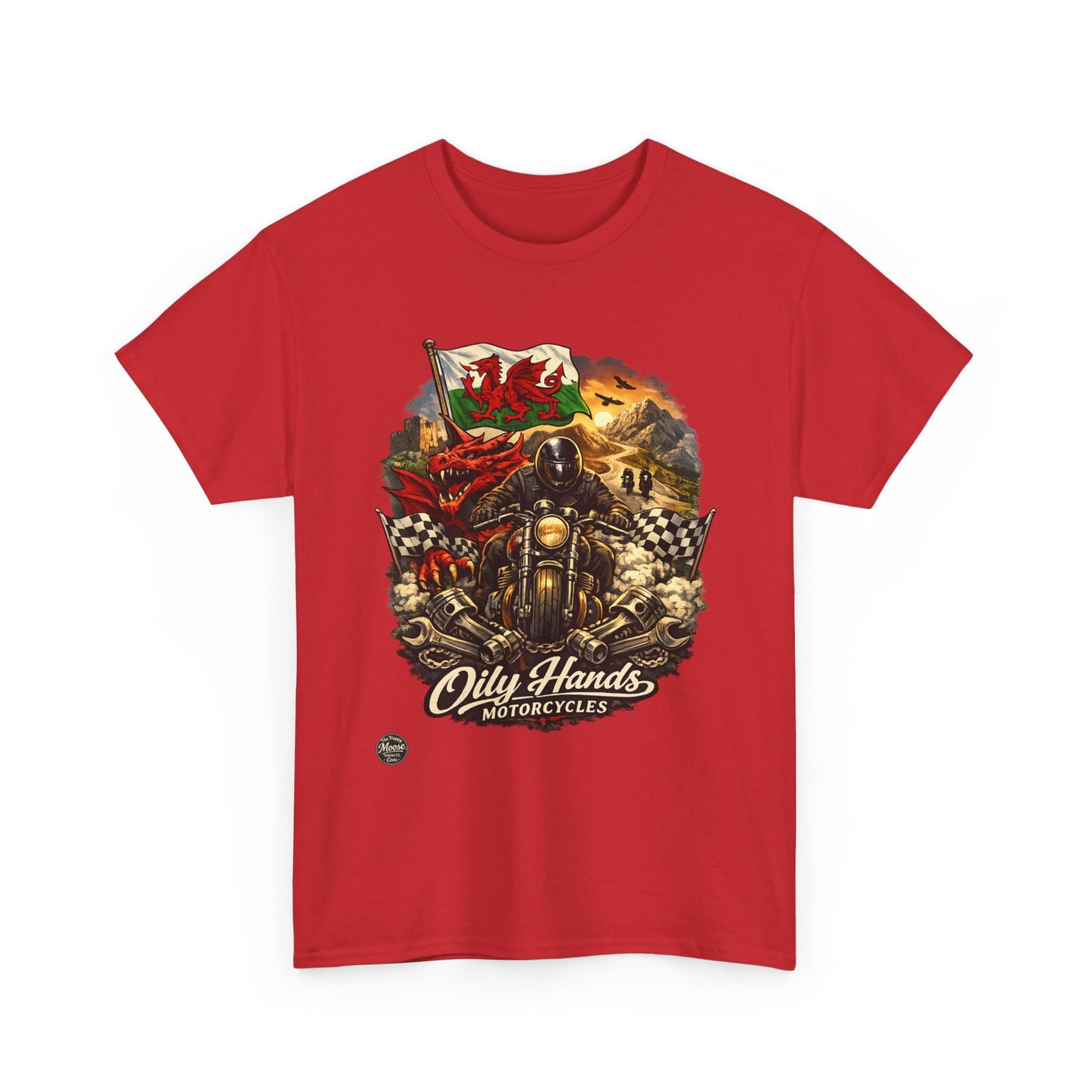Vintage ‘Oily Hands’ Welsh Motorcycle Cruiser Tee