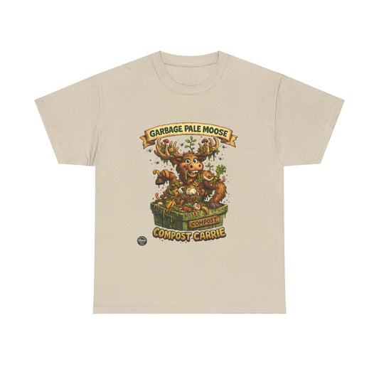 Compost Carrie Garbage Pale Moose Tee — Eco-Friendly Gardening T-Shirt #G008