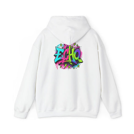 Echo Graffiti Hoodie — Colorful Street Art Pullover