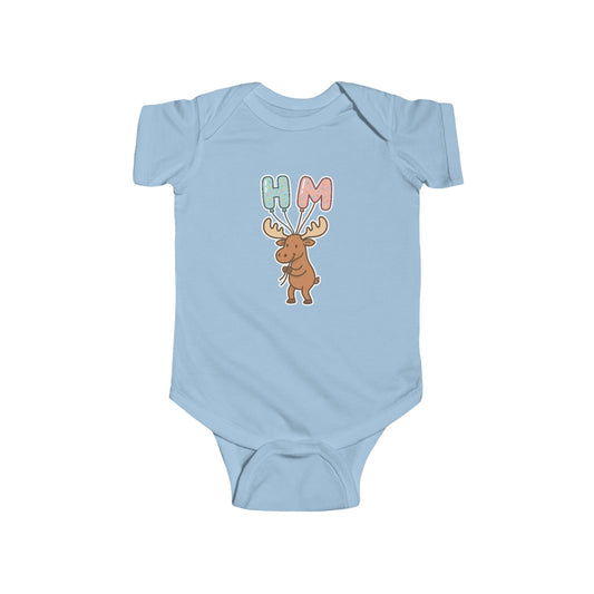 Baby Vest Infant Bodysuit — Cute Moose "HM" Balloons