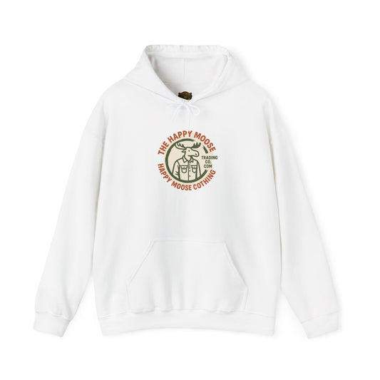 Happy Moose Logo Hoodie — Vintage Happy Moose Coffee Co. Pullover