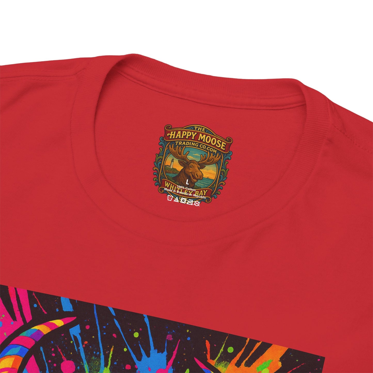 Psycadelic Highland Cow T-Shirt | Retro Rainbow Cow Art 1