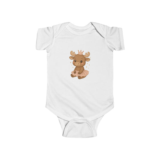 Cute Baby Moose Bodysuit — Adorable Woodland Infant Onesie