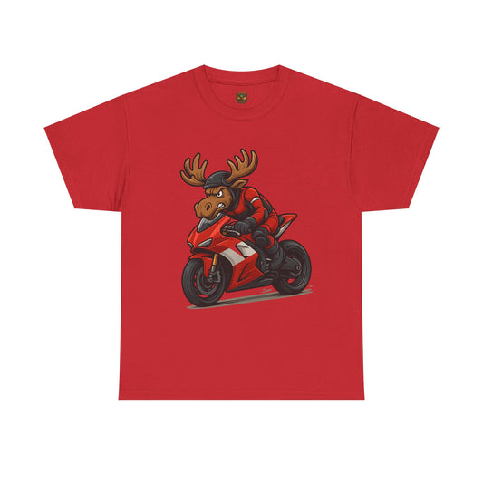 Motorcycle Moose T-Shirt — Funny Biker Graphic Tee