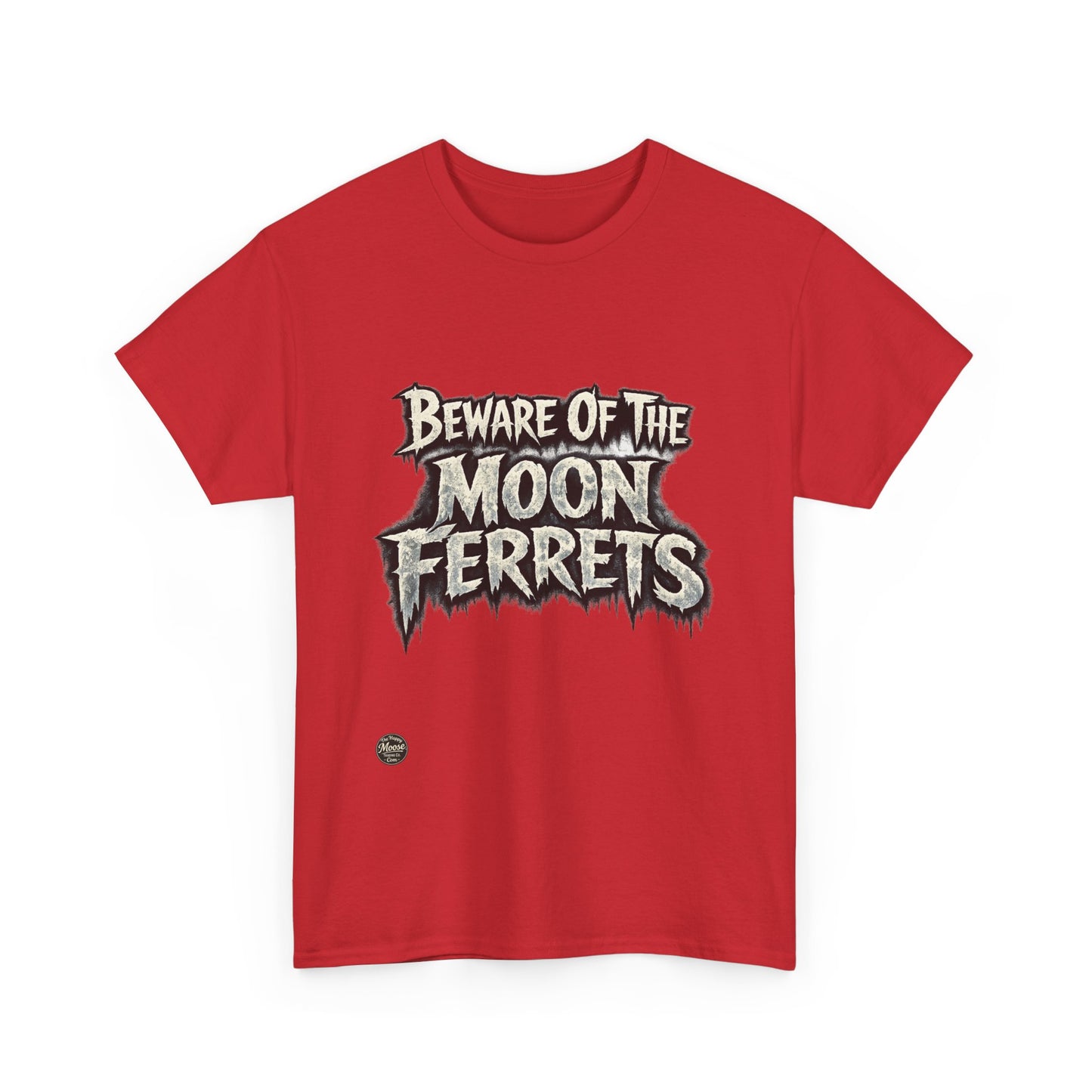 Beware of the Moon Ferrets T-Shirt — Cute Spooky Ferret Graphic Tee