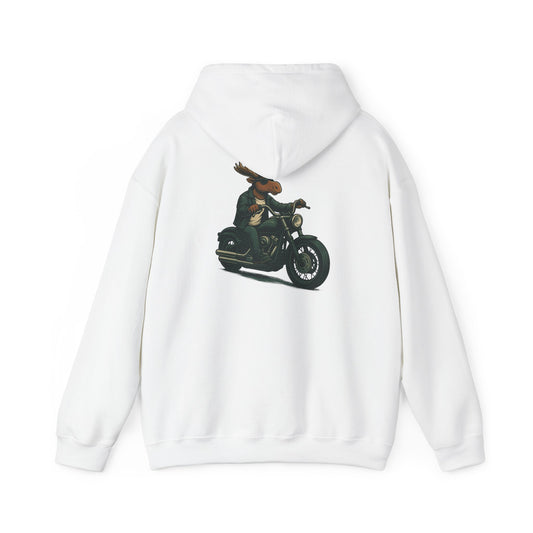 Eagle Rider Motorcycle Hoodie — Vintage Biker Graphic Back Print