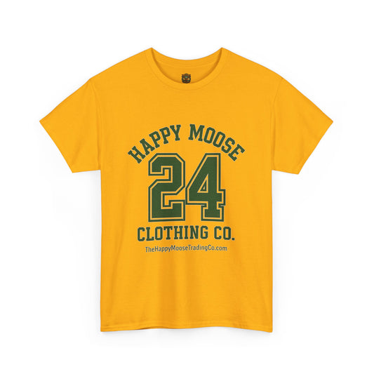 Happy Moose 24 Graphic Tee — Vintage Sports College Style T-Shirt