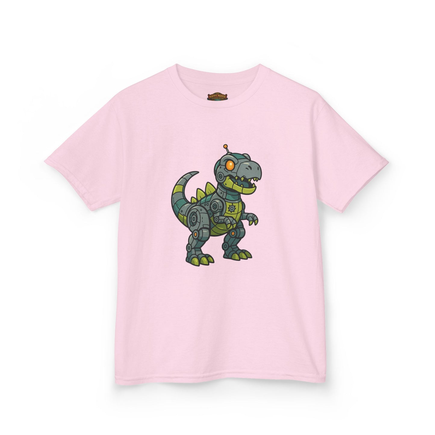 Kids Robot Dinosaur T‑Shirt — Cute Mech T‑Rex Graphic Tee for Boys & Girls