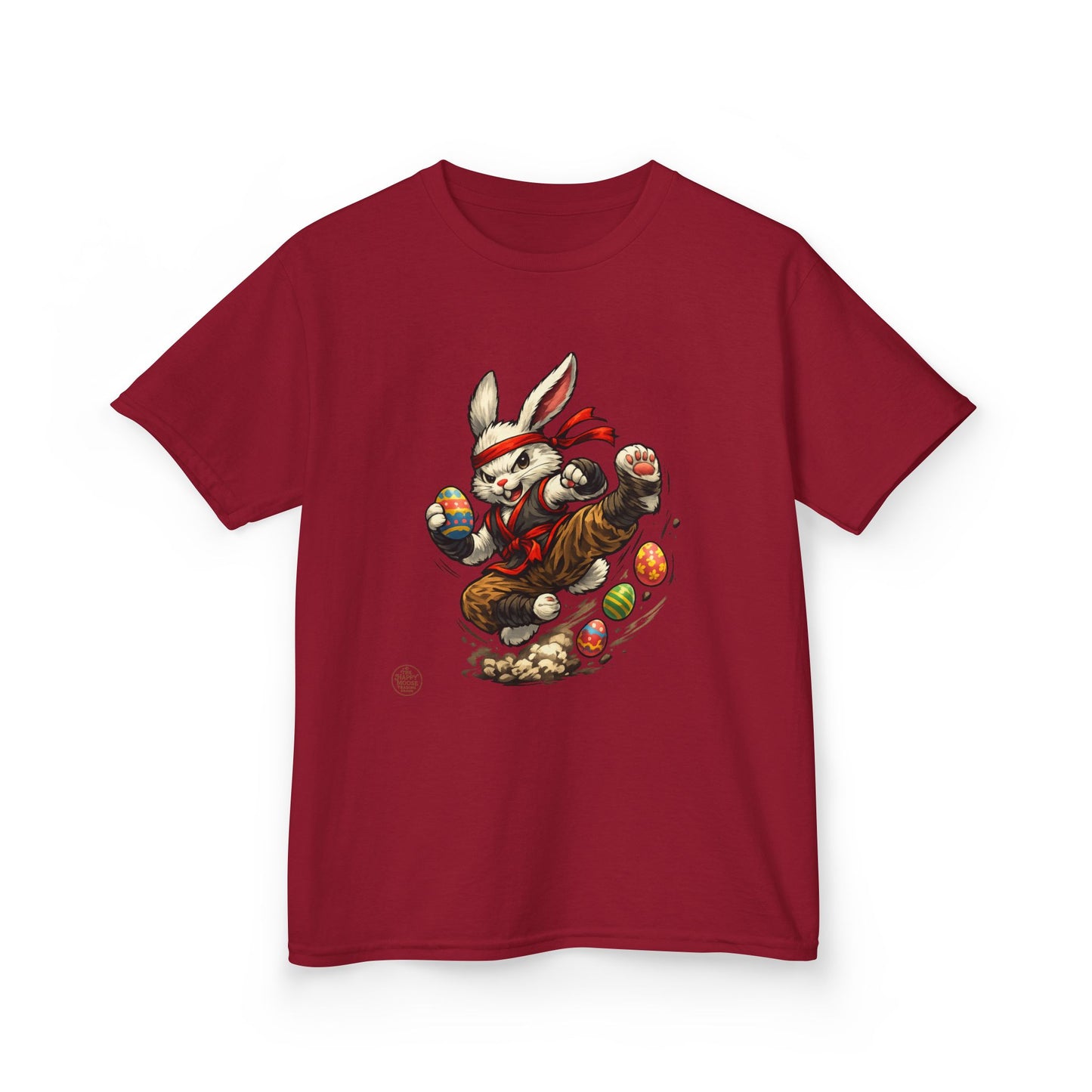 Kids Tee — Playful Easter Bunny with Colorful Eggs