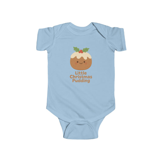Baby Vest Infant Bodysuit - "Little Christmas Pudding" Christmas Holiday