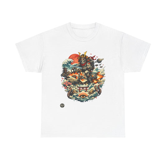 Samurai Skull Tattoo Tee — Japanese Streetwear Graphic T-Shirt #JS001