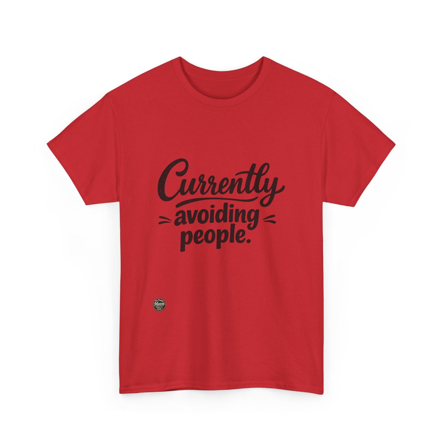 Currently Avoiding People T‑Shirt — Funny Introvert Graphic Tee