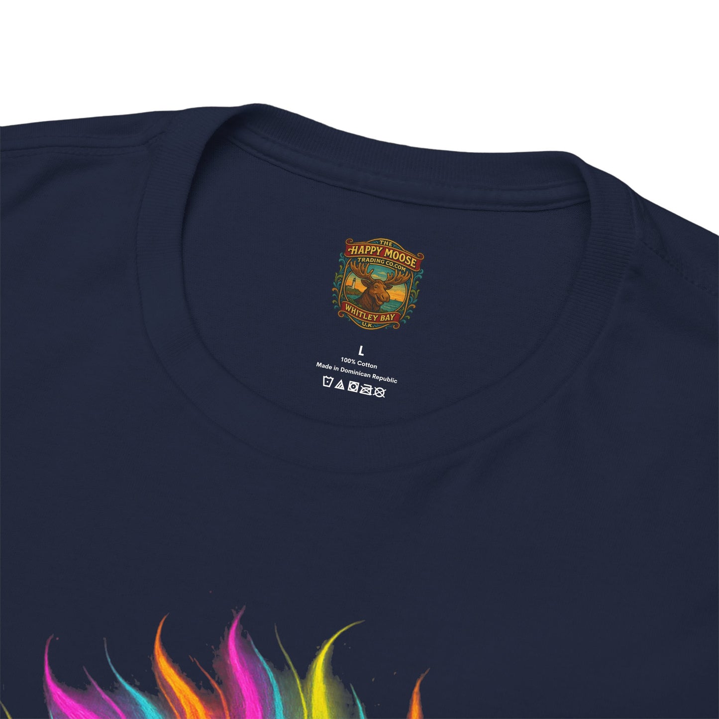Colorful Highland Cow T-Shirt — Vibrant Rainbow Yak Graphic Tee