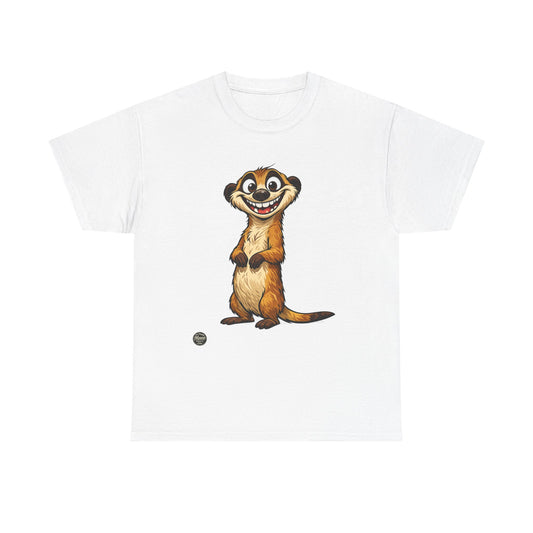 Meerkat Cute Cartoon T-Shirt — Playful Wildlife Tee