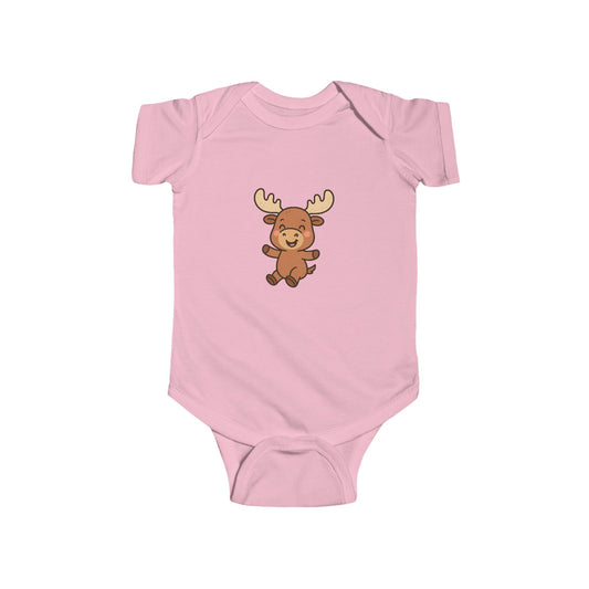 Cute Cartoon Baby Moose Infant Bodysuit — Baby Vest Bodysuit