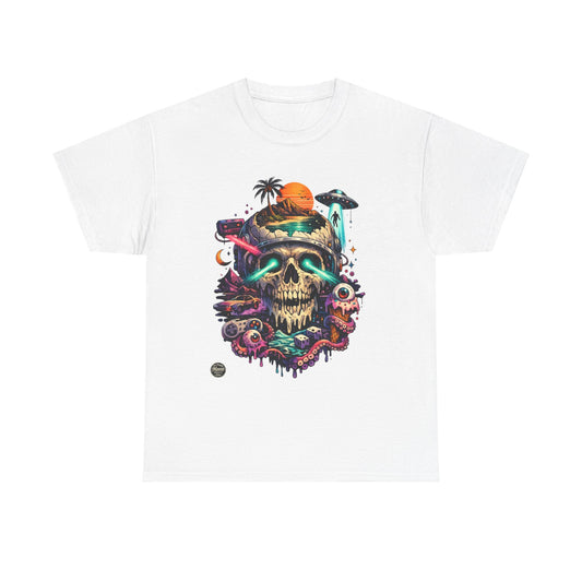 Skull Island Graphic Tee — Tropical Skull & Serpent Art T-Shirt
