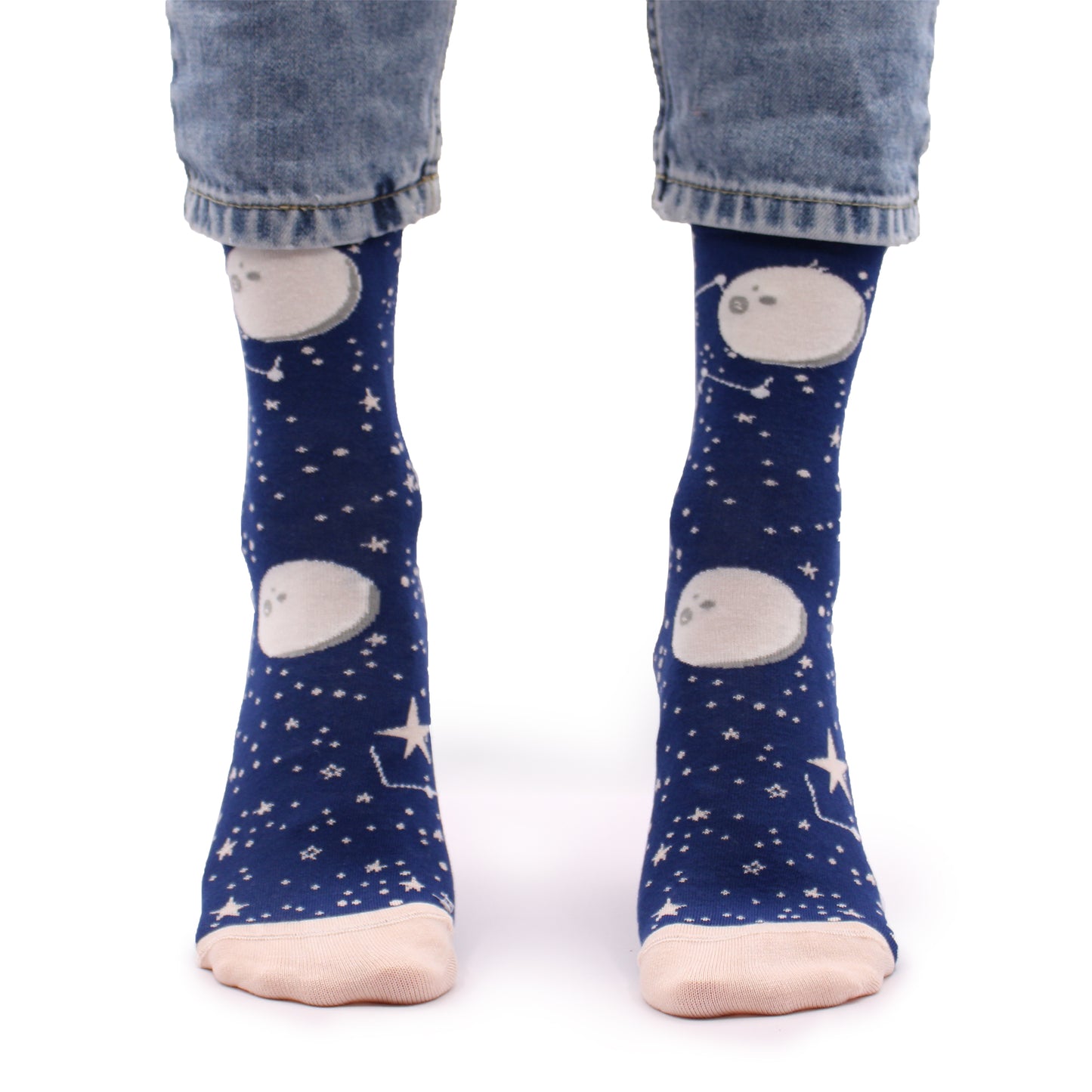 Hop Hare Bamboo Socks M/L - Moon Walk