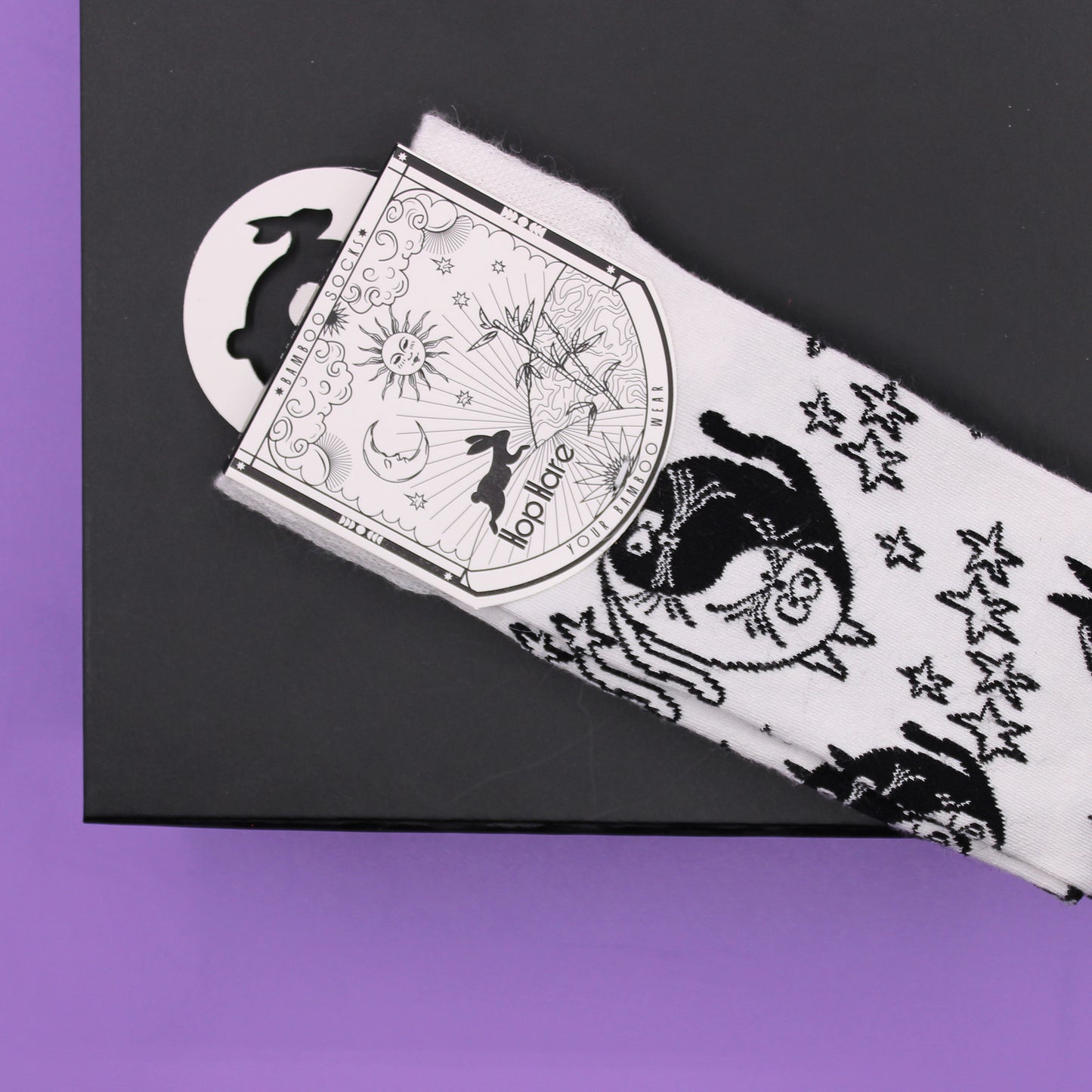 Hop Hare Bamboo Socks M/L - Ying Yang