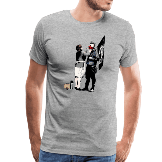 Banksy Anarchist Punk und seine Mutter Kunstwerk T-Shirt