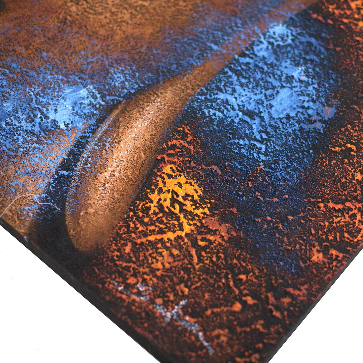 Buddha Painting - Copper Face. Sizes: H:80 W:60 D:3cm