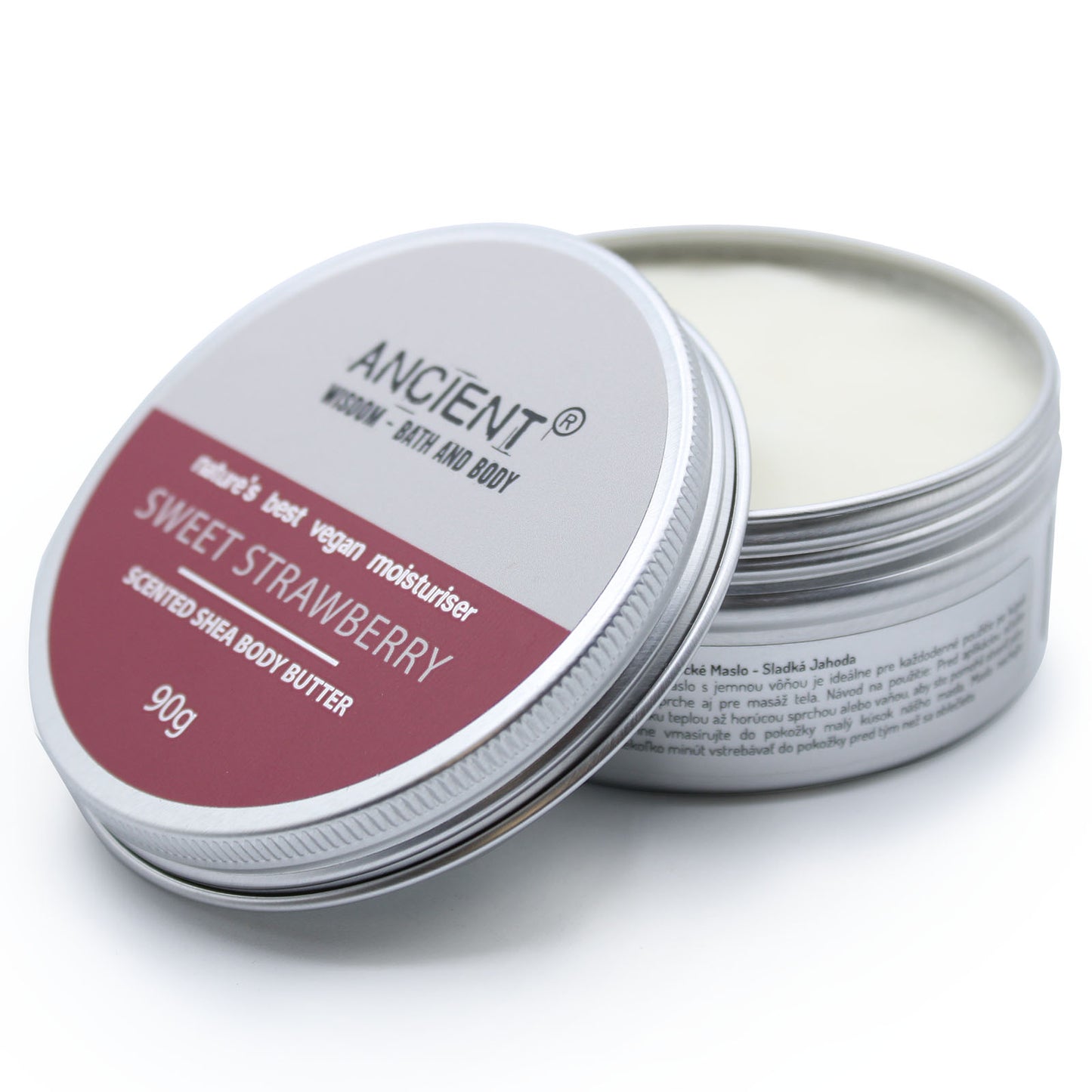 Duftende Shea-Körperbutter 90 g – Süße Erdbeere