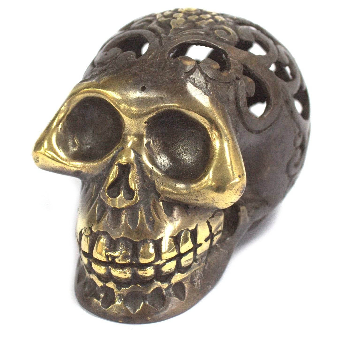Vintage Messing Totenkopf - Lrg
