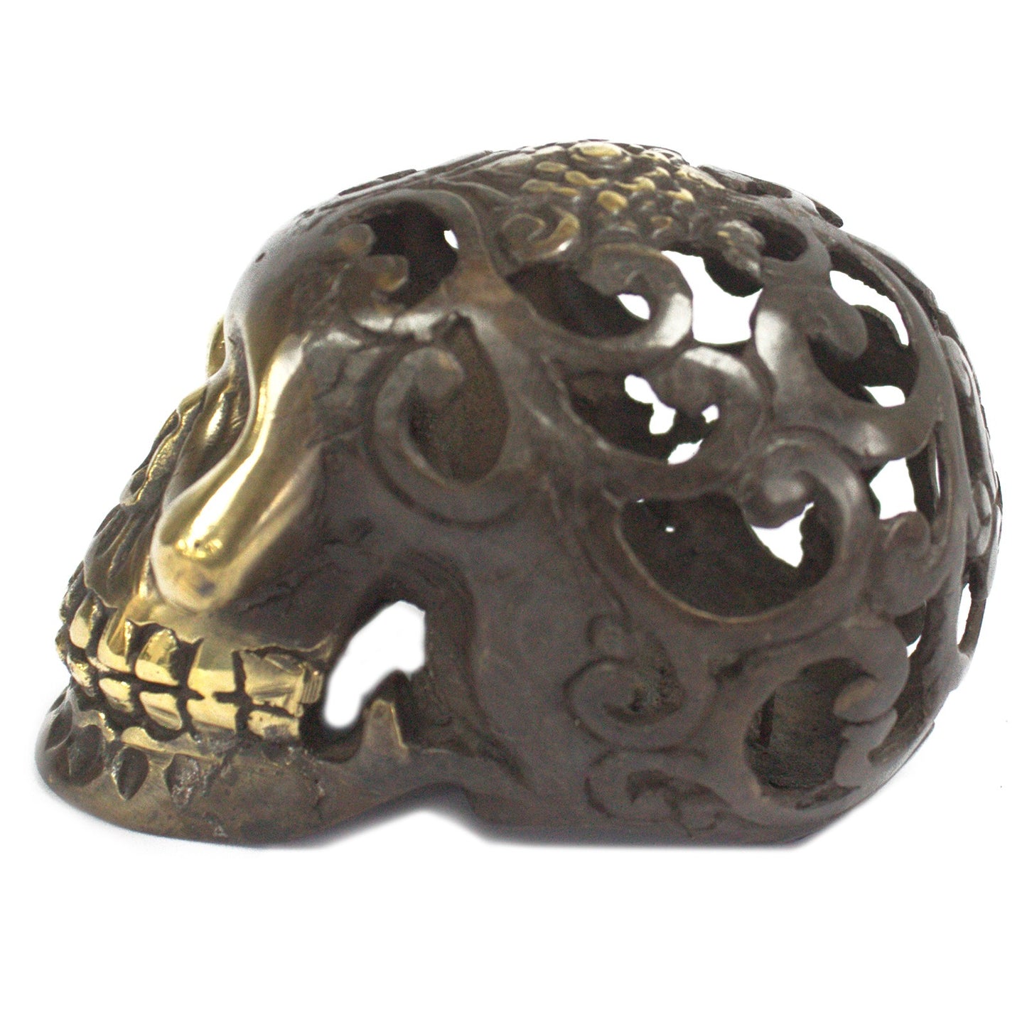 Vintage Messing Totenkopf - Lrg