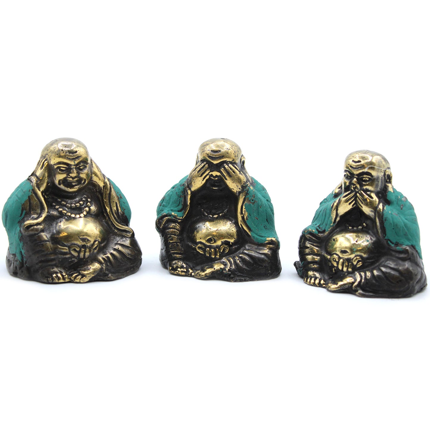 3er Set - See No Evil etc - Buddha