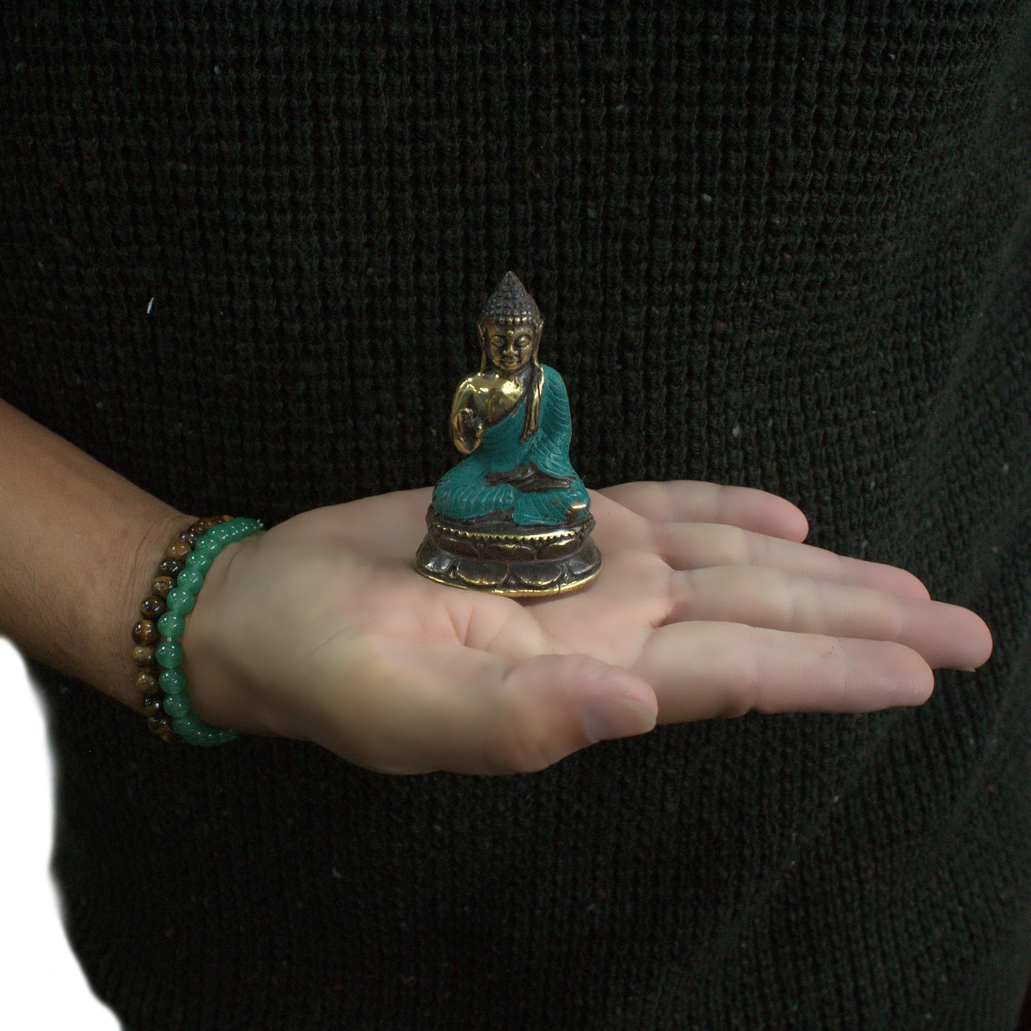 Mini-Buddha mit erhobener Hand