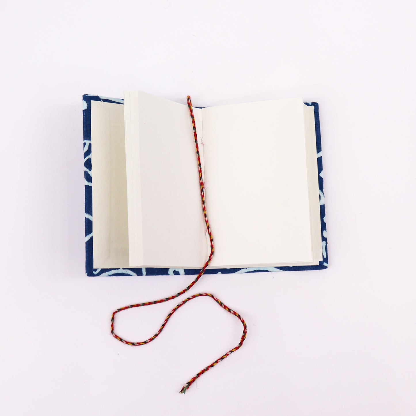 Blockdruck, verschiedene Notizbücher mit Baumwollbindung, 7 x 10 cm, 1 Stück