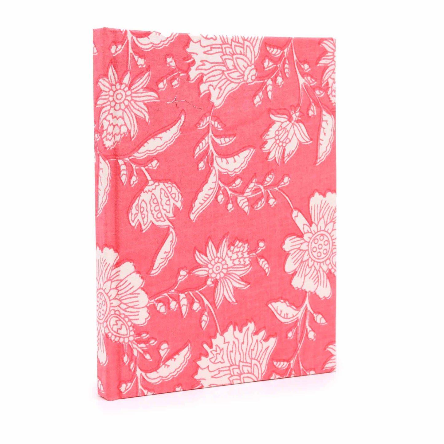 Notizbücher mit Baumwolleinband, 20 x 15 cm, 96 Seiten, Rosa Blumenmuster