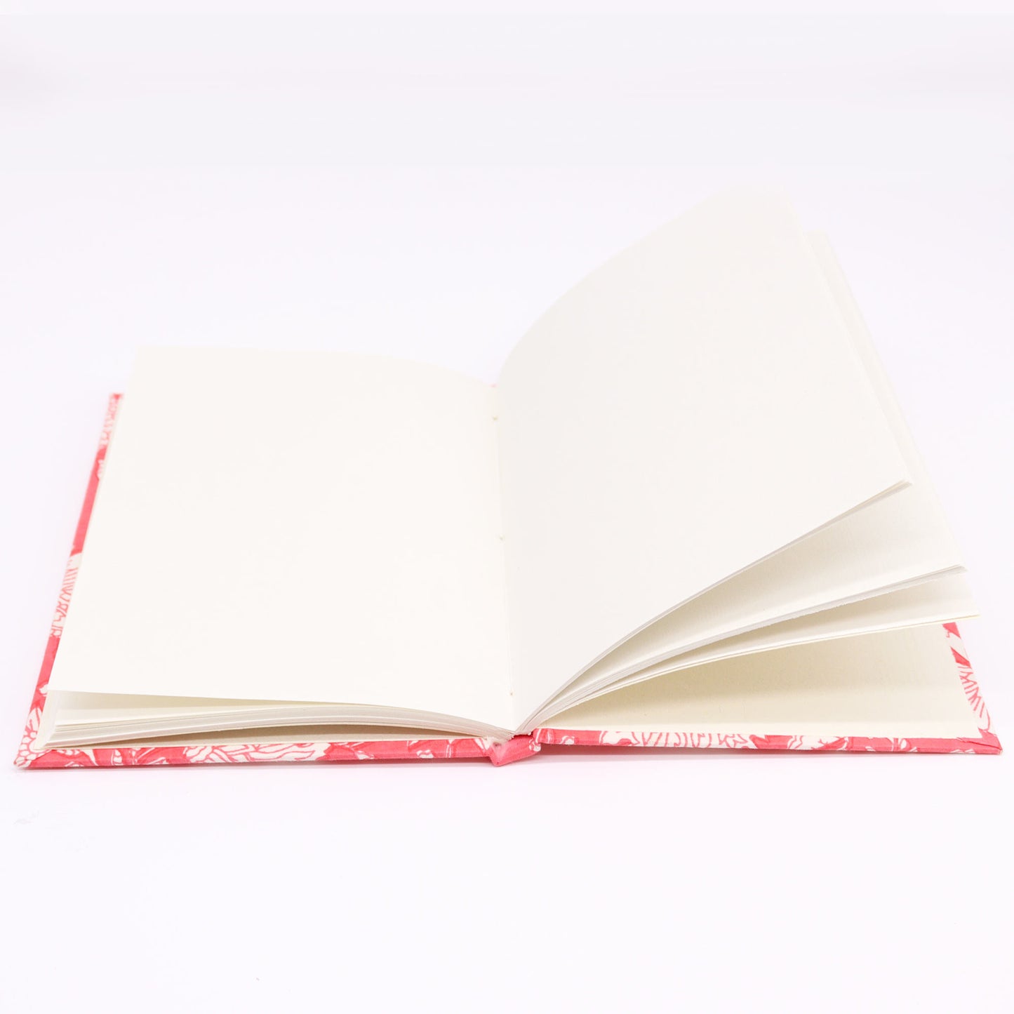 Notizbücher mit Baumwolleinband, 20 x 15 cm, 96 Seiten, Rosa Blumenmuster