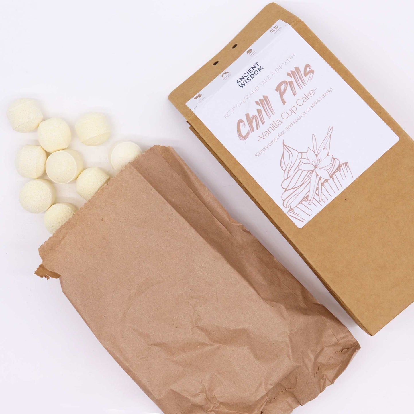 Chill Pills Geschenkpackung 350 g - Vanille-Cupcake