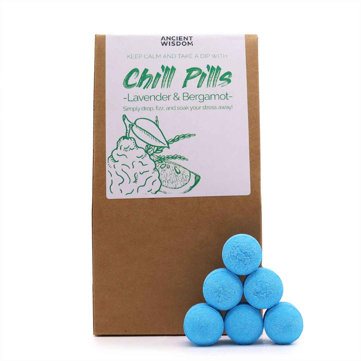 Chill Pills Geschenkpackung 350 g - Lavendel & Bergamotte