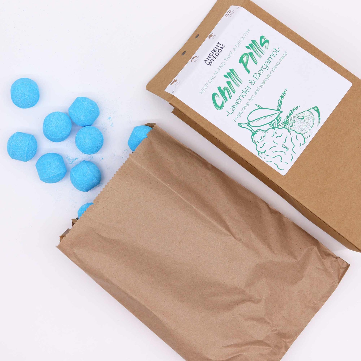Chill Pills Geschenkpackung 350 g - Lavendel & Bergamotte