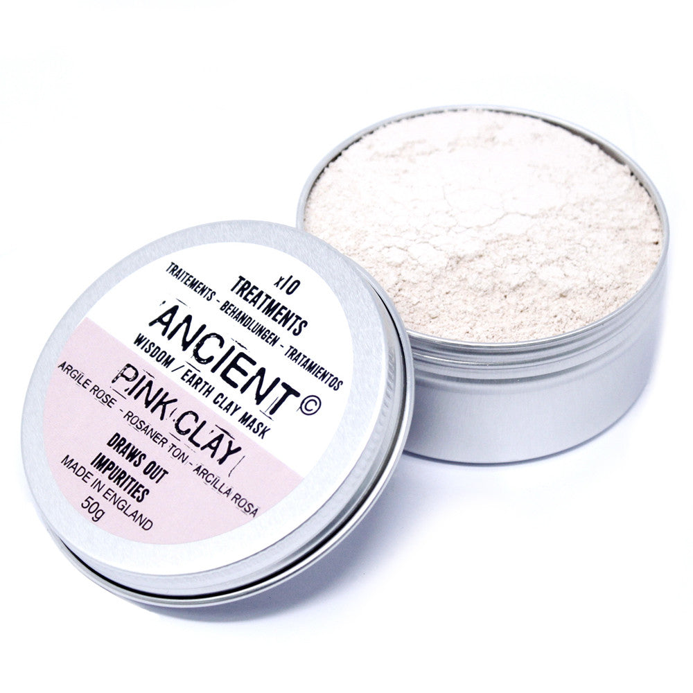 Gesichtsmaske aus rosa Tonerde, 50 g