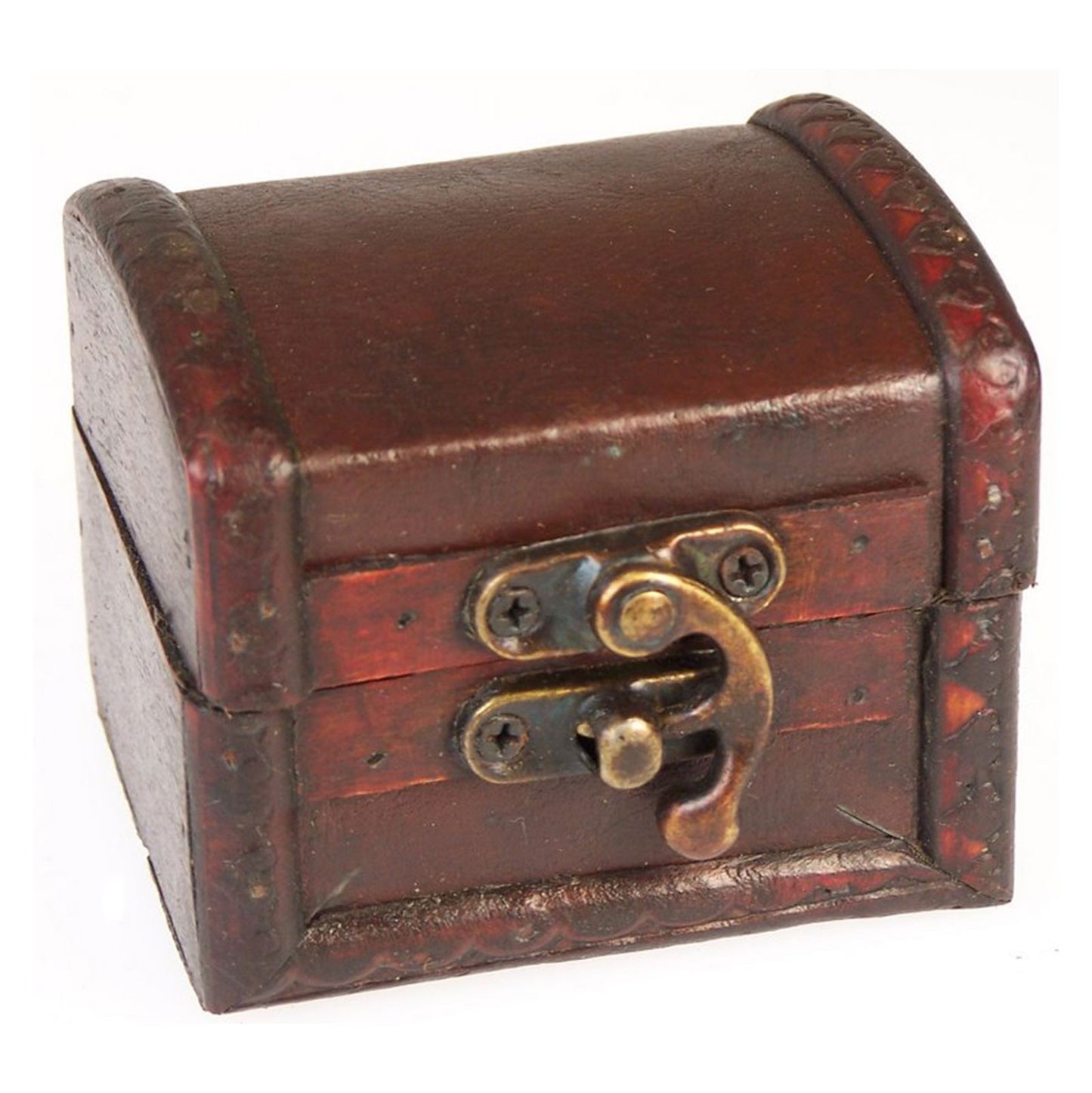 Med Colonial Boxes - Leather Effect. 5cm x 6cm x 6cm