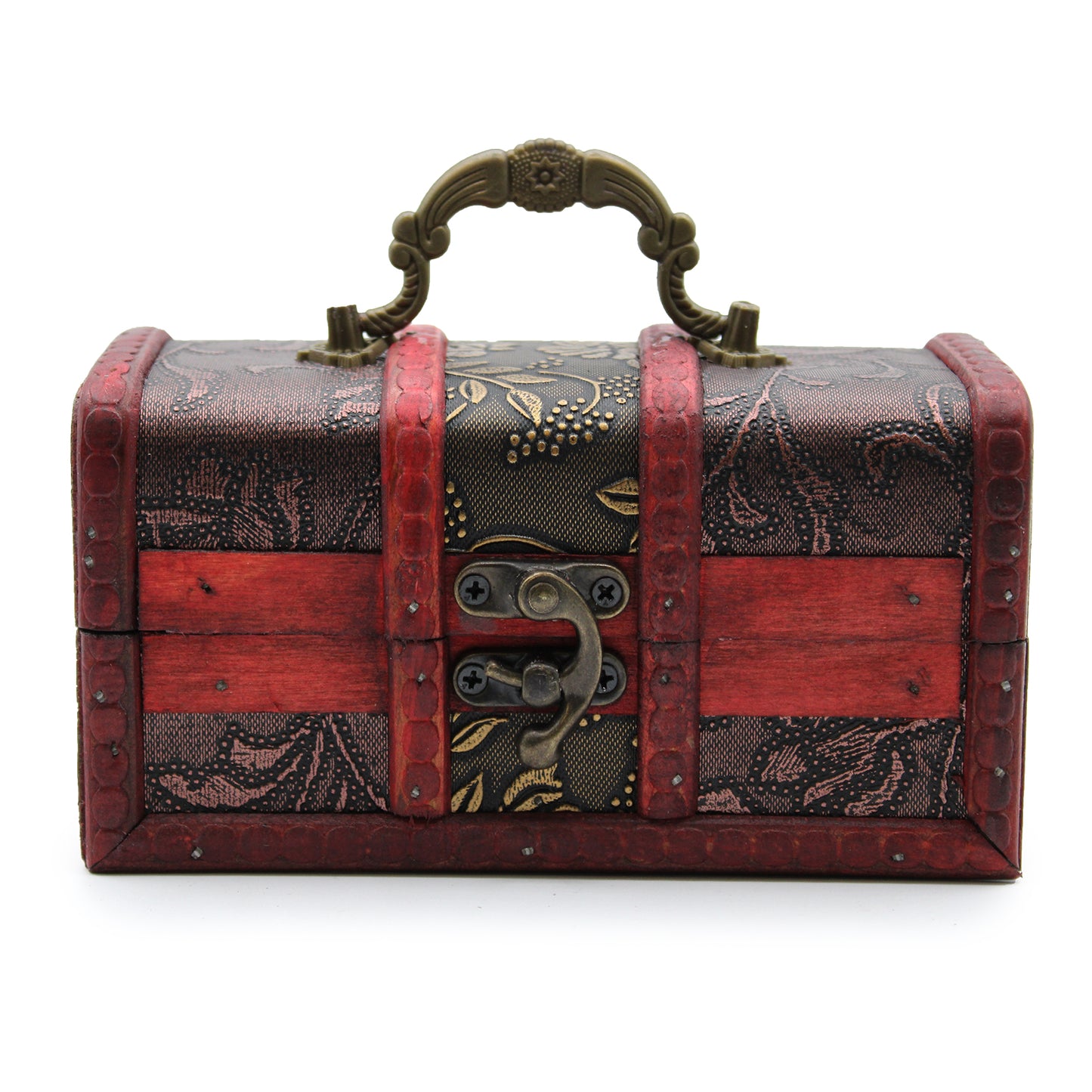 Lrg Colonial Boxes - Gold Panel. 8cm x 15cm x 8cm