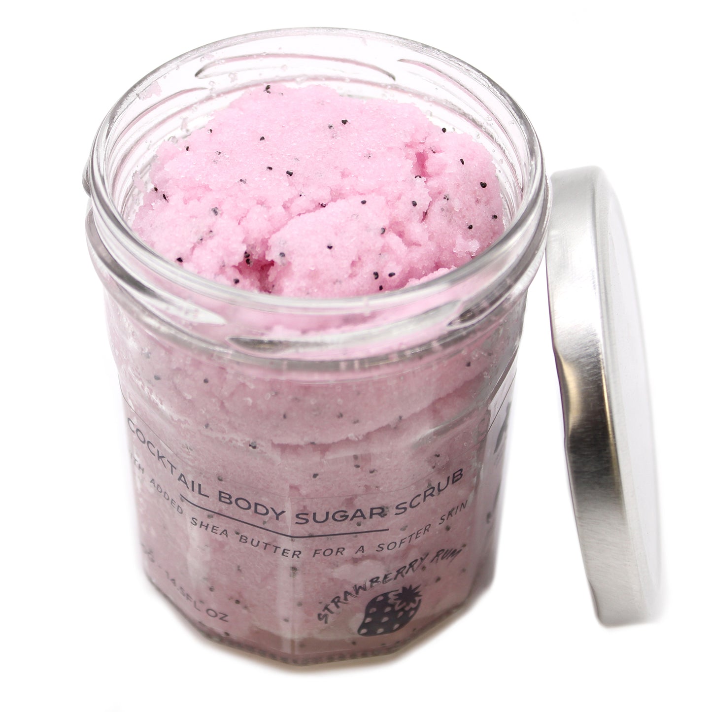 Duftendes Zucker-Körperpeeling – Erdbeer-Rum, 300 g