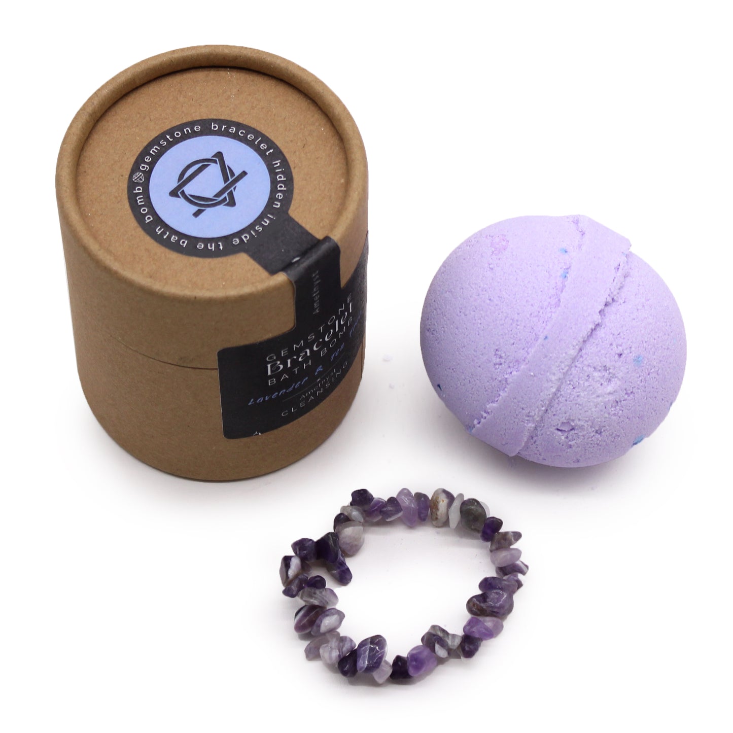 Amethyst Edelstein Armband Badebombe