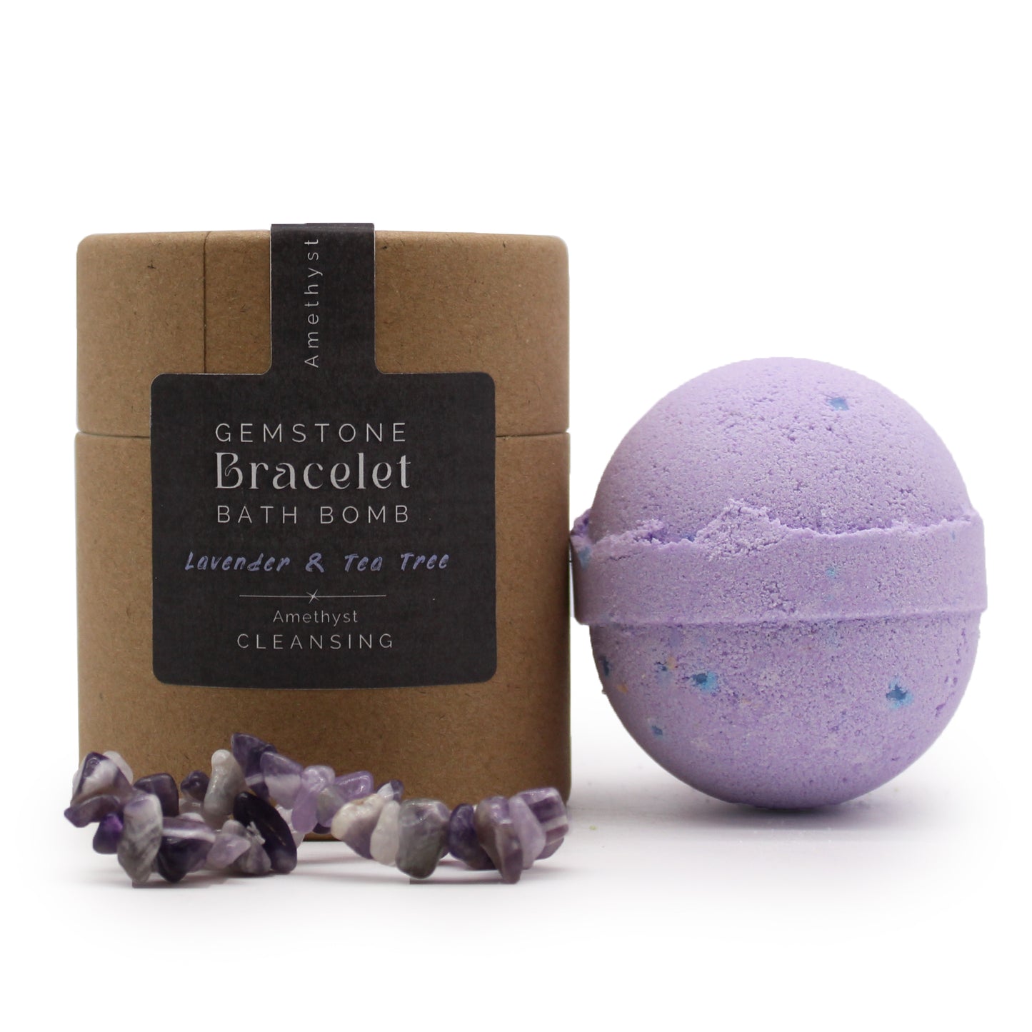 Amethyst Edelstein Armband Badebombe