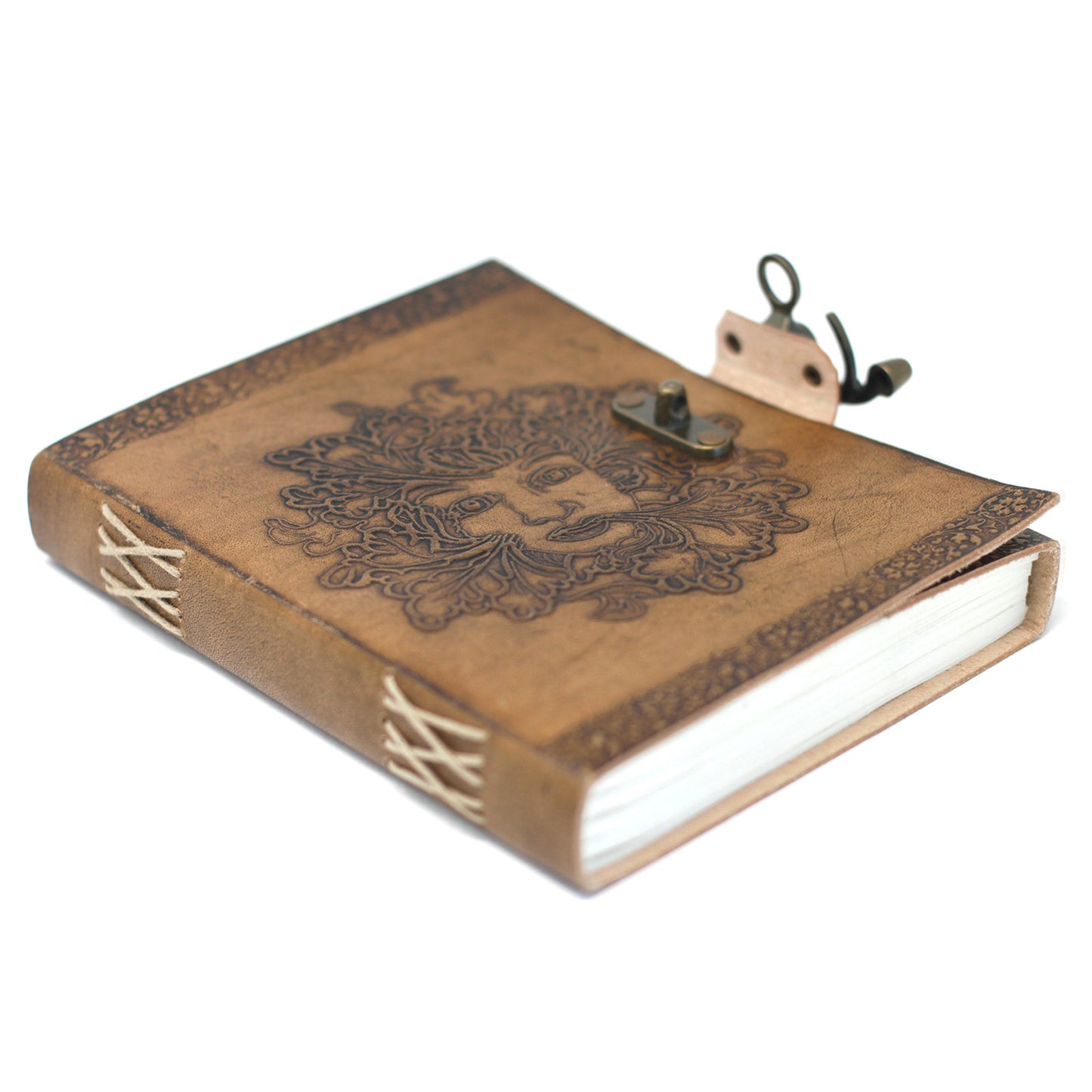 Greenman-Notizbuch aus Leder (6x8 Zoll)